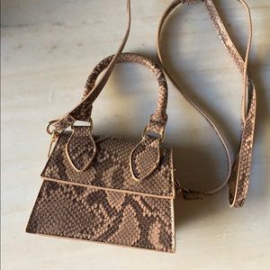 Snakeskin Crossbody Mini